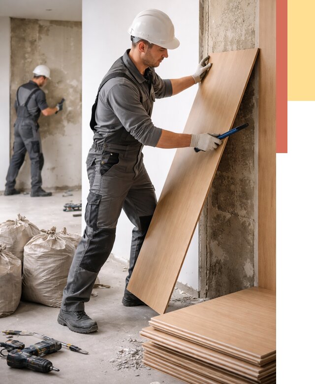 Демонтаж стеновых панелей в Домодедово от 3684 руб. за м² быстро и недорого | ОТДЕЛОЧНИК-Дмд