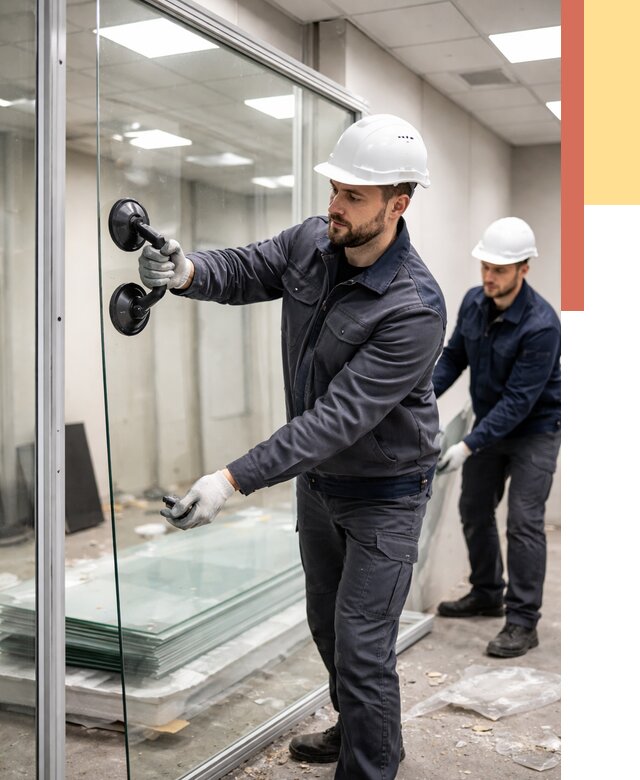 Демонтаж стеклянных перегородок в Домодедово от 3368 руб. — быстро и недорого | ОТДЕЛОЧНИК-Дмд