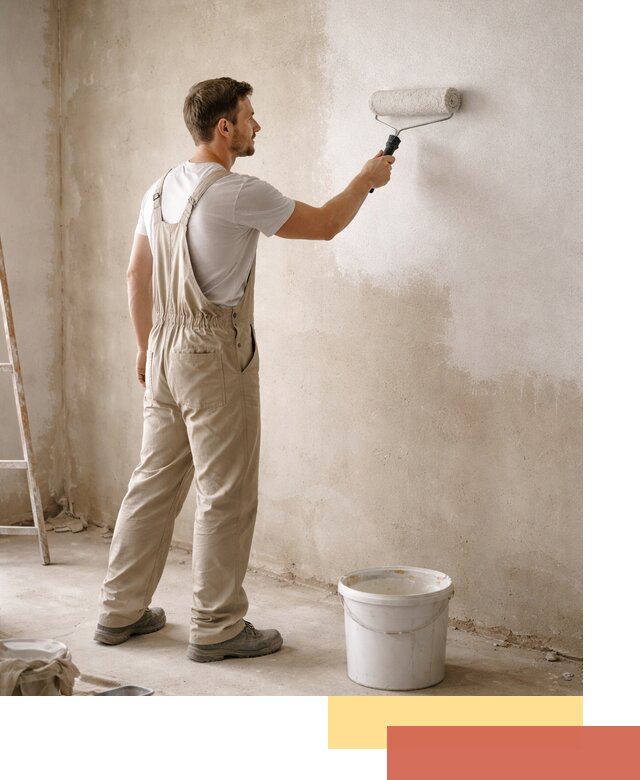 Грунтовка стен под отделку в Домодедово профессиональным раствором
