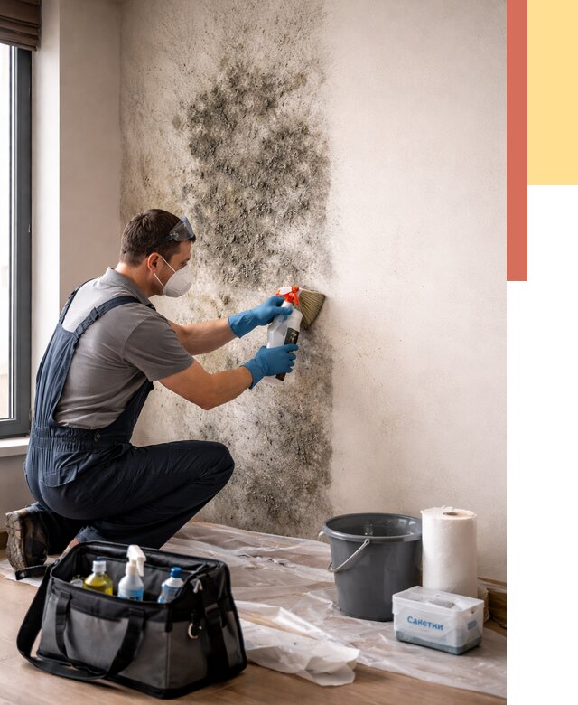 Удаление плесени со стен в Домодедово от 2263 руб. — быстро и недорого | ОТДЕЛОЧНИК-Дмд