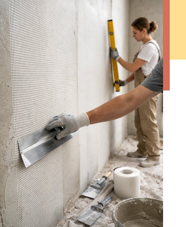 Армирование стен стеклосеткой в Домодедово от 3368 руб. под ключ | ОТДЕЛОЧНИК-Дмд