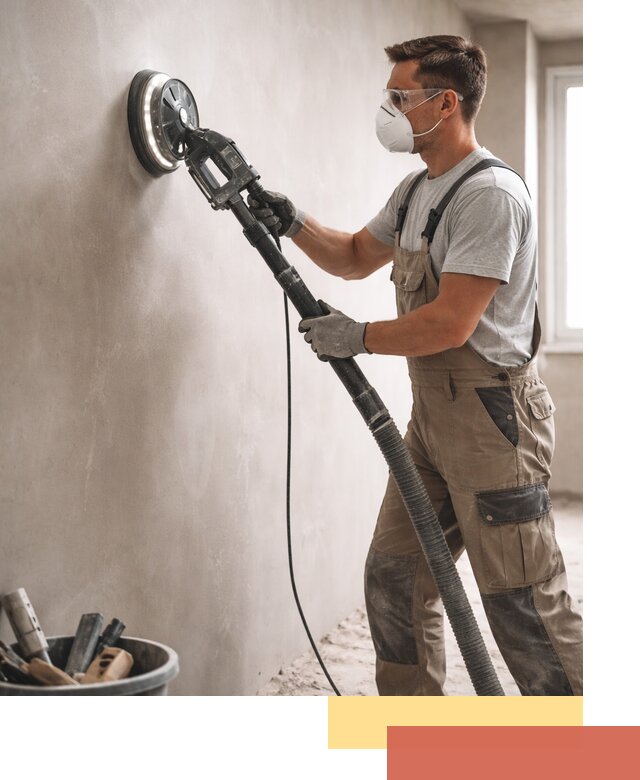Профессиональная шлифовка стен в Домодедово быстро и качественно