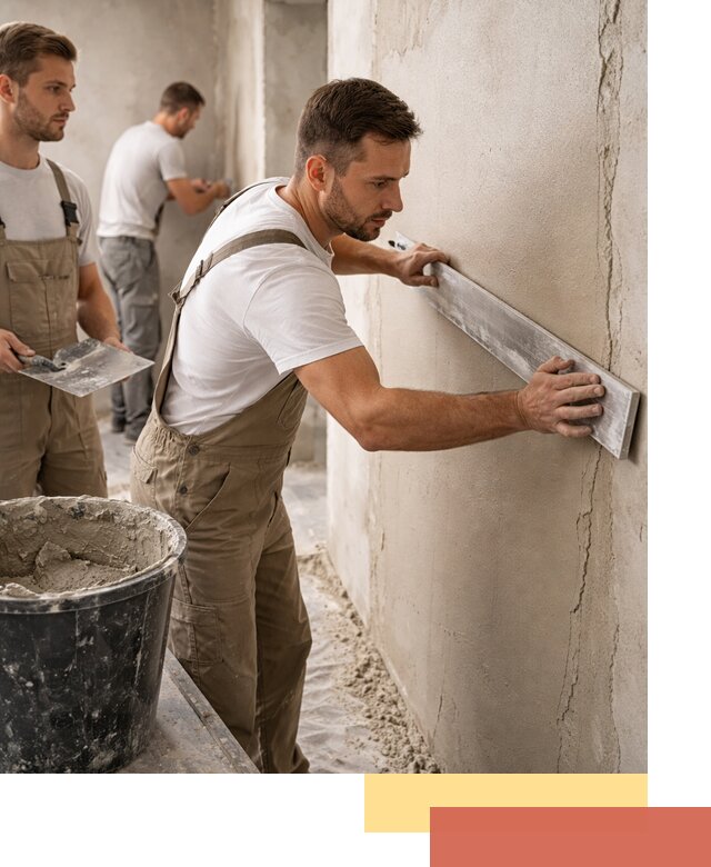 Штукатурка стен без маяков в Домодедово быстро и качественно