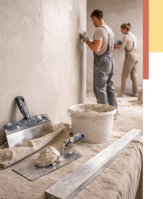 Штукатурка стен гипсовая в Домодедово от 4737 руб/м2 — быстро и недорого | ОТДЕЛОЧНИК-Дмд