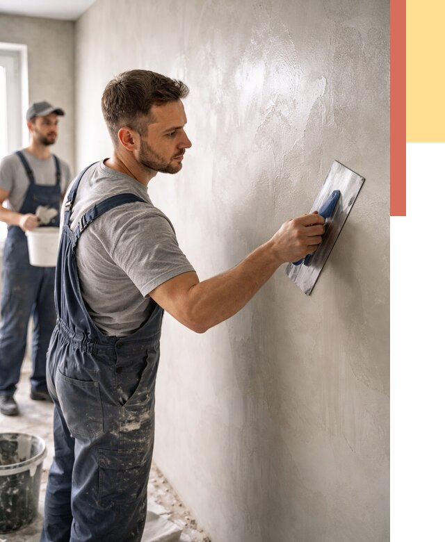 Глянцевание штукатурки стен в Домодедово от 7895 руб. — услуги и затирка | ОТДЕЛОЧНИК-Дмд