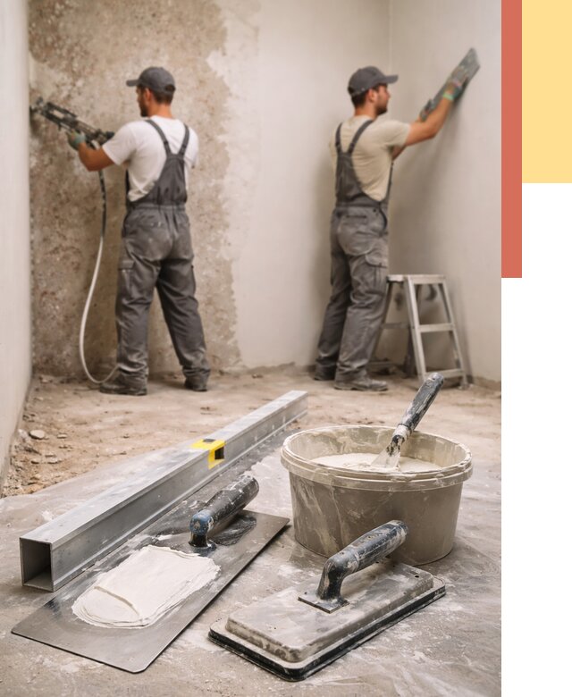 Штукатурка стен под обои в Домодедово от 4737 руб./м2 — выравнивание под обои | ОТДЕЛОЧНИК-Дмд