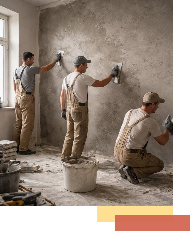 Декоративная штукатурка под бетон в Домодедово для стен и потолков
