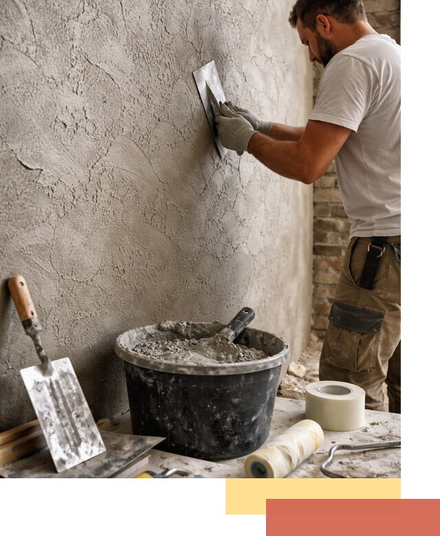 Декоративная штукатурка лофт в Домодедово — отделка стен и потолков