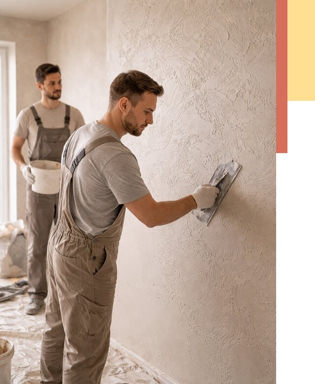 Фактурная штукатурка стен в Домодедово от 4421 руб./м² — заказать под ключ | ОТДЕЛОЧНИК-Дмд