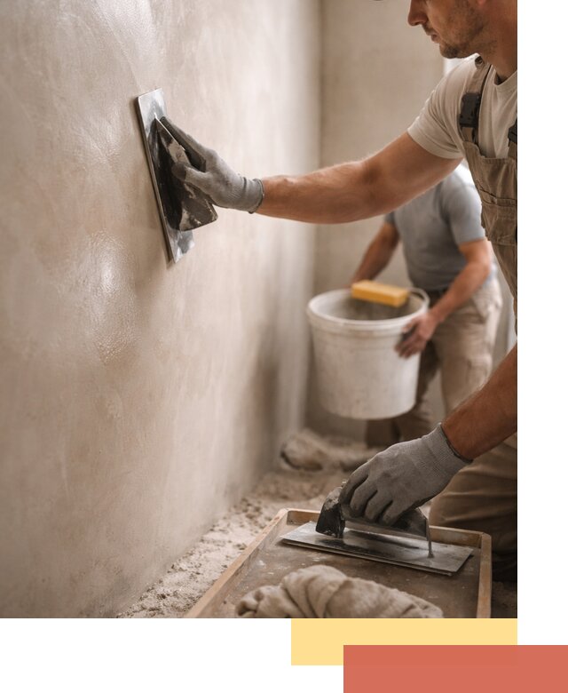 Нанесение марокканской штукатурки таделакт в Домодедово