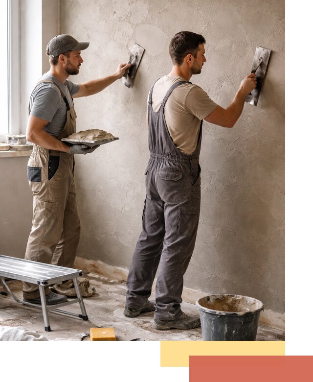 Ремонт декоративной штукатурки и восстановление фактуры в Домодедово