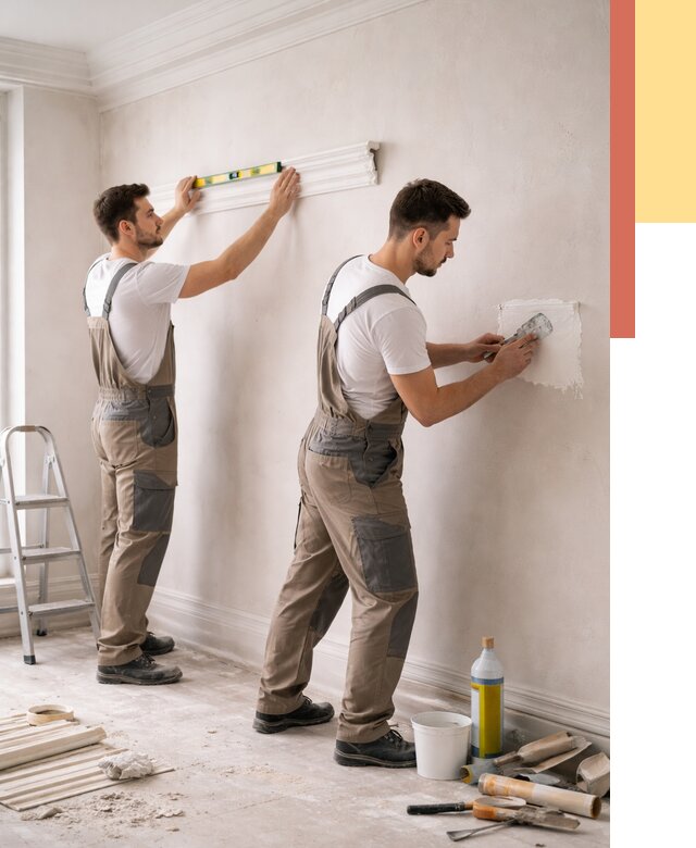 Монтаж лепнины на стены в Домодедово от 4737 руб. — недорого, быстро | ОТДЕЛОЧНИК-Дмд