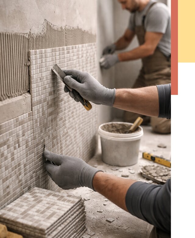 Облицовка стен мозаикой в Домодедово от 3368 руб/м2 — укладка мозаики на стены | ОТДЕЛОЧНИК-Дмд