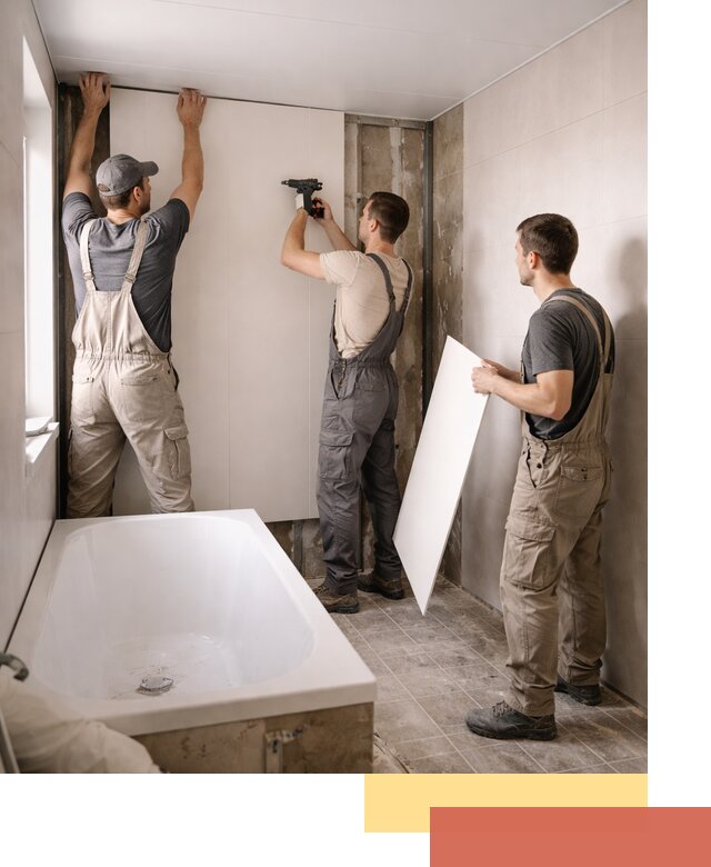 Отделка ванной панели ПВХ профессионально в Домодедово