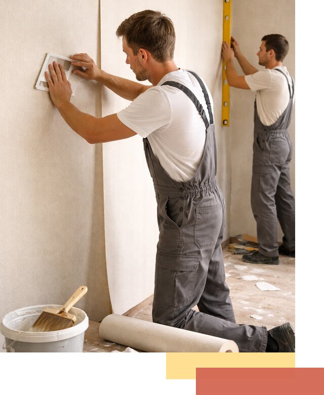 Поклейка бумажных обоев в Домодедово качественно и недорого