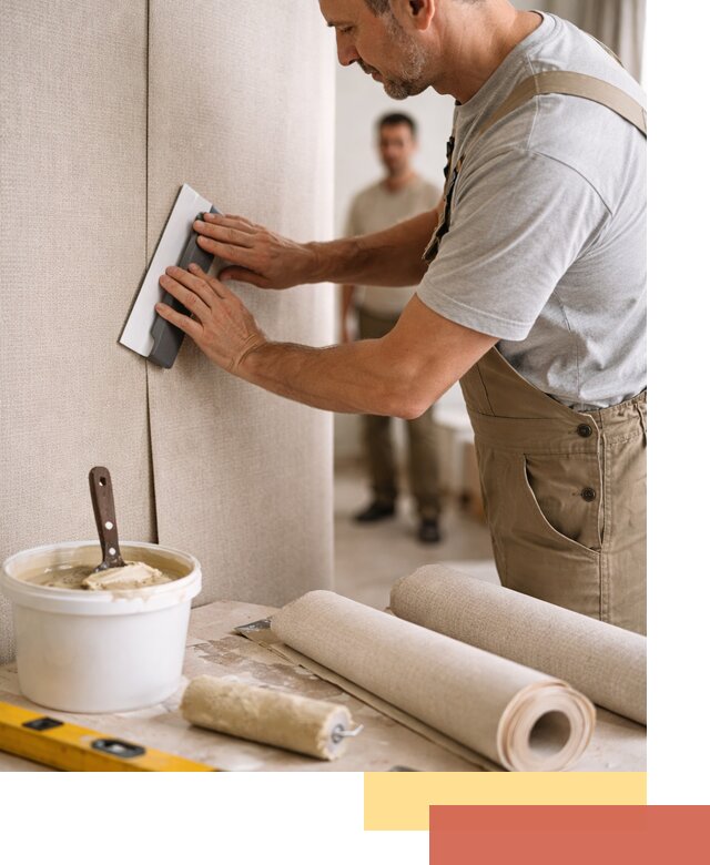 Поклейка текстильных обоев в Домодедово профессионально и аккуратно