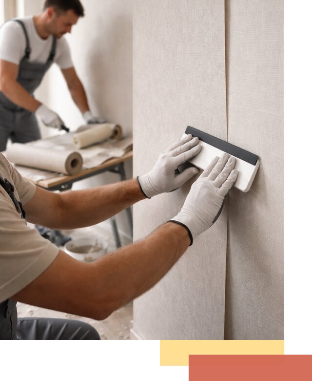 Поклейка обоев под покраску в Домодедово профессионально и быстро