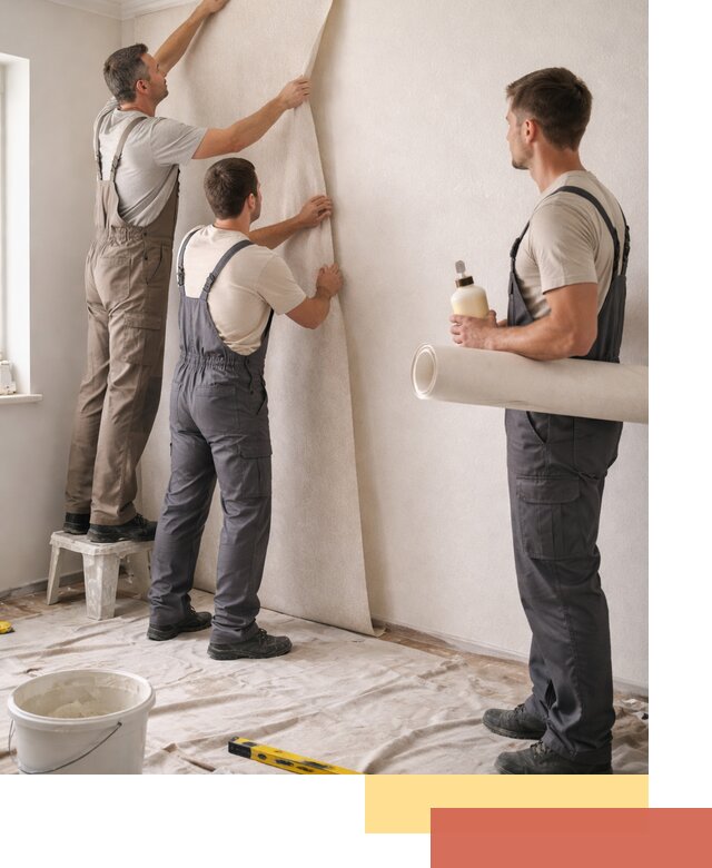 Оклейка стен обоями в Домодедово — качественно и профессионально