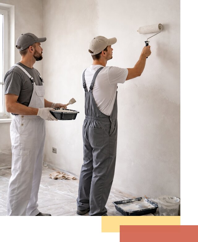 Покраска стен водоэмульсионной краской в Домодедово