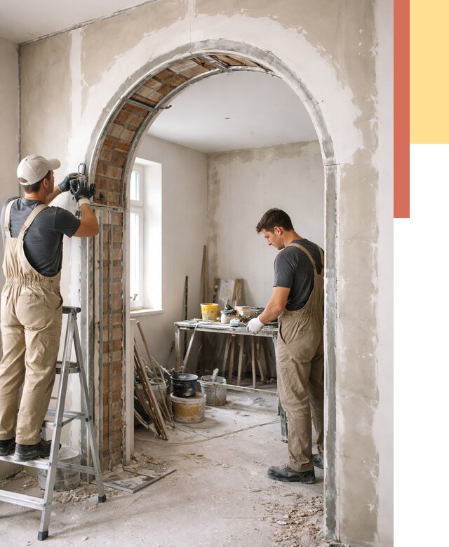 Устройство арочного проема в Домодедово от 10000 руб. под ключ — быстро и недорого | ОТДЕЛОЧНИК-Дмд