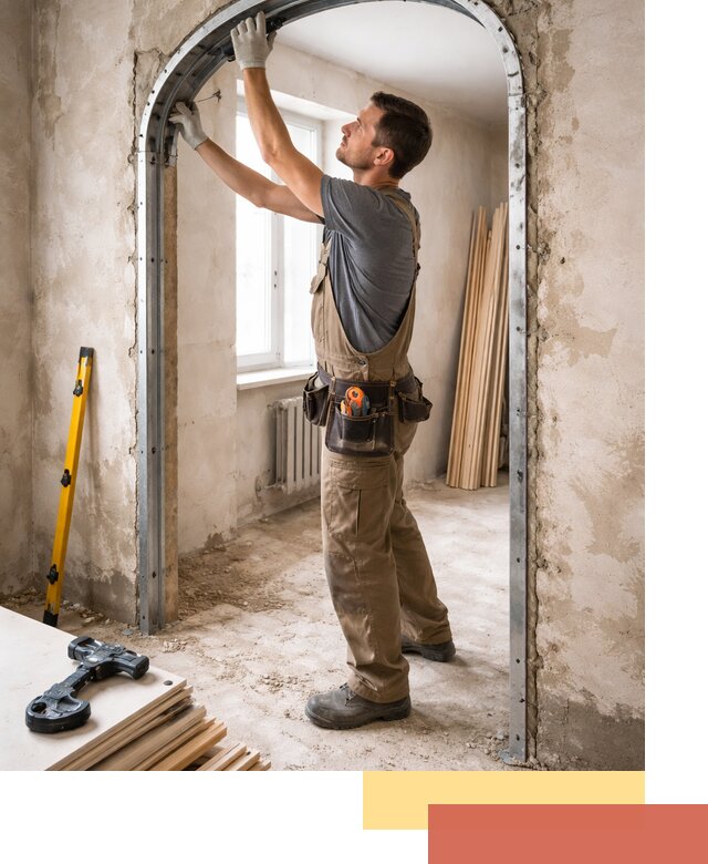 Устройство арочного проема в Домодедово под ключ