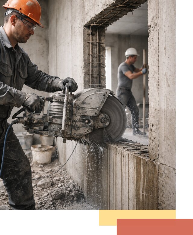 Алмазная резка проемов в Домодедово быстро и точно