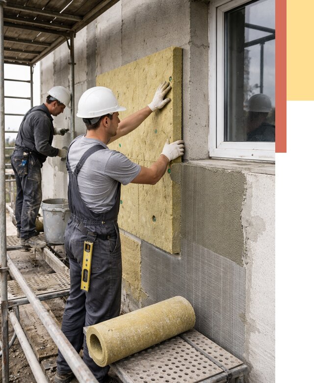 Утепление стен в Домодедово от 4526 руб. под ключ — быстро и недорого | ОТДЕЛОЧНИК-Дмд