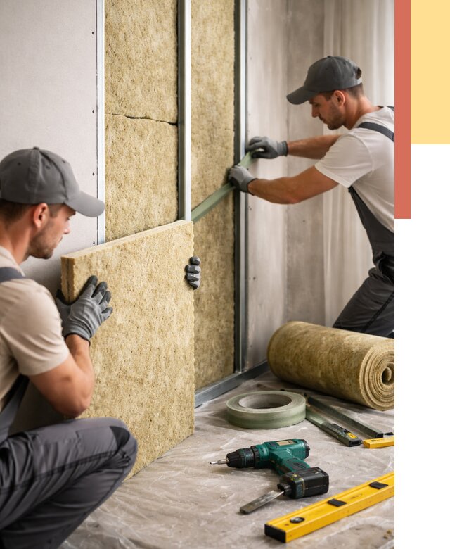 Шумоизоляция стен в Домодедово под ключ от 1947 руб. | ОТДЕЛОЧНИК-Дмд