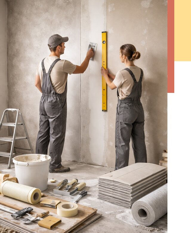 Отделка стен в Домодедово от 1579 руб/м² — недорого, быстро, под ключ | ОТДЕЛОЧНИК-Дмд