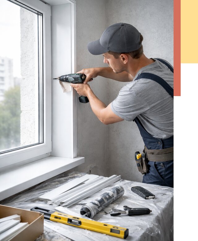 Установка пластиковых откосов в Домодедово от 2368 руб. | ОТДЕЛОЧНИК-Дмд монтаж, быстро и недорого