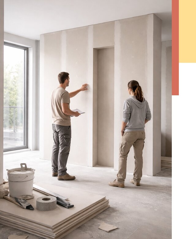 Зонирующая перегородка из гипсокартона в Домодедово от 2947 руб. под ключ | ОТДЕЛОЧНИК-Дмд