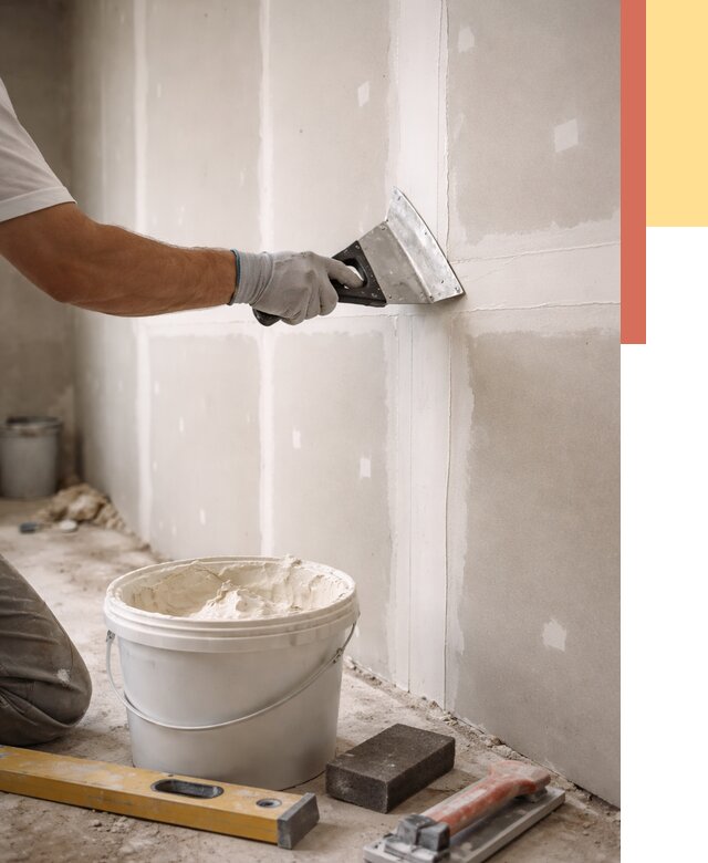 Шпаклевка перегородок из гипсокартона в Домодедово от 2632 руб. — услуги ОТДЕЛОЧНИК-Дмд