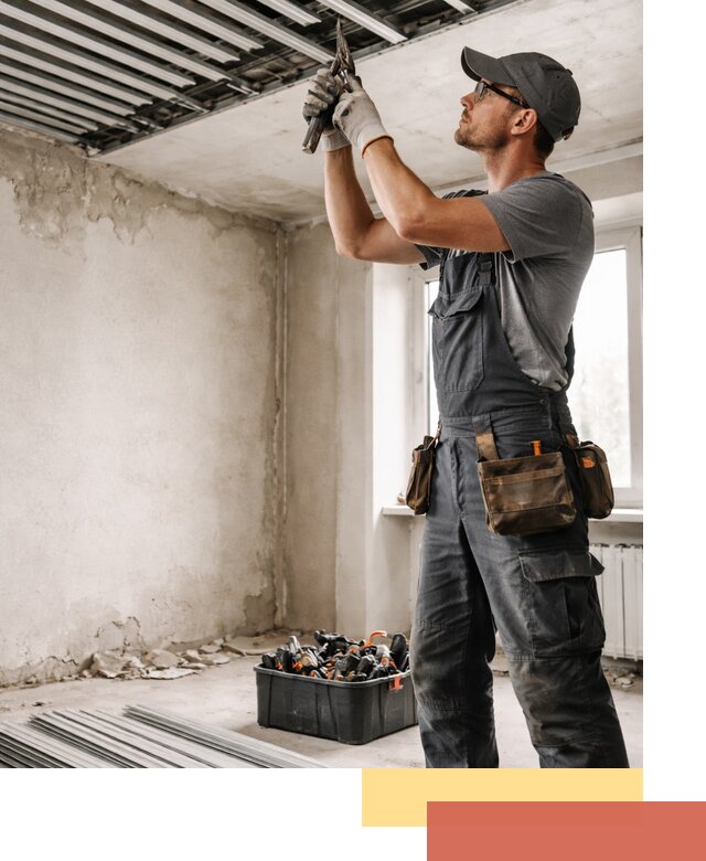 Демонтаж реечного потолка в Домодедово быстро и аккуратно