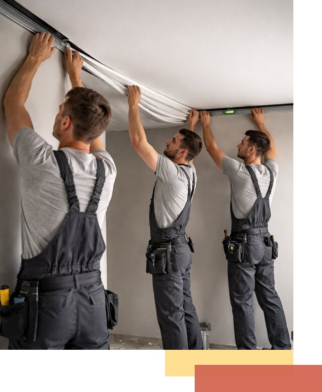 Теневые натяжные потолки в Домодедово: монтаж и отделка быстро и качественно