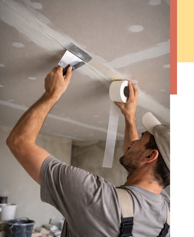 Обработка швов потолка ГКЛ в Домодедово от 7895 руб. под ключ | ОТДЕЛОЧНИК-Дмд