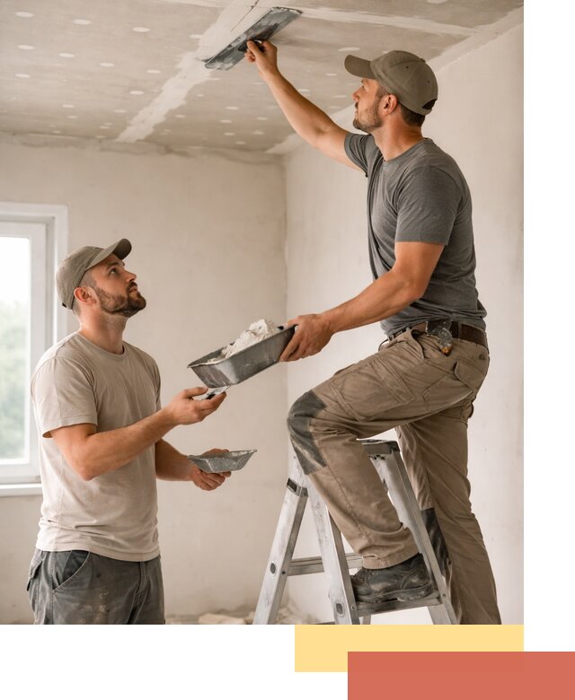 Шпаклевка потолка из гипсокартона в Домодедово качественно и быстро