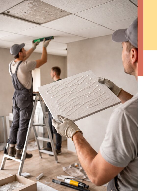 Монтаж потолочной плитки в Домодедово от 4737 руб. — быстро и недорого | ОТДЕЛОЧНИК-Дмд