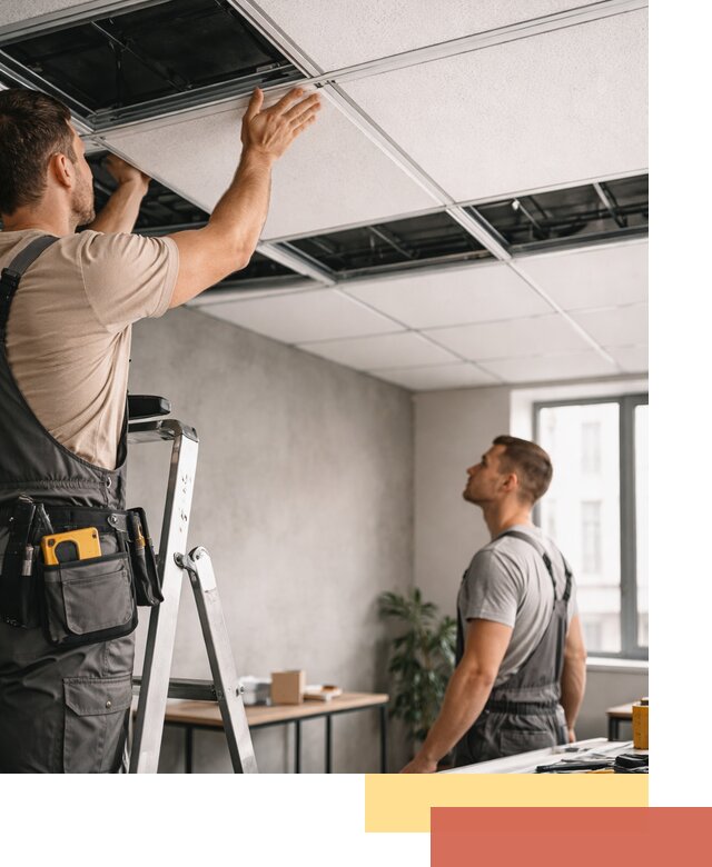 Монтаж потолочной плитки в Домодедово качественно и в срок