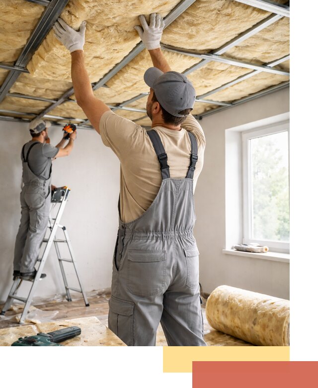 Утепление потолка под ключ в Домодедово качественно и быстро