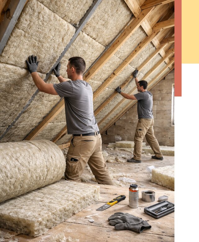 Утепление потолка минватой в Домодедово от 1526 руб. — быстро и недорого | ОТДЕЛОЧНИК-Дмд