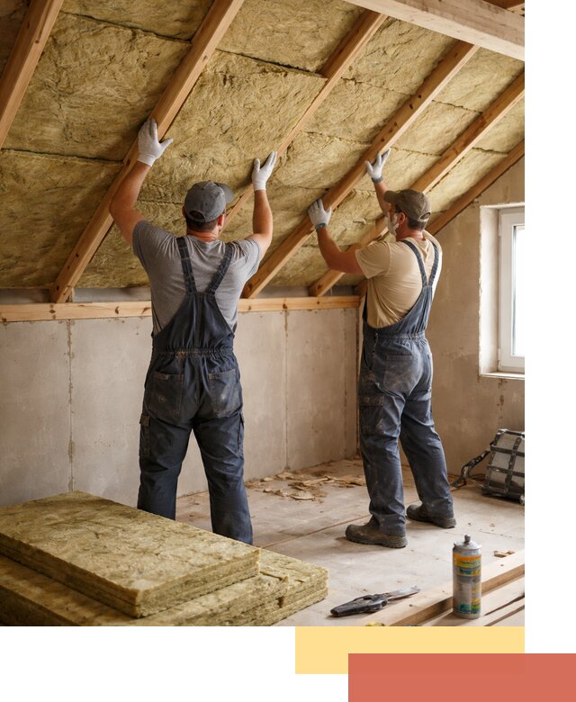 Утепление потолка минеральной ватой в Домодедово