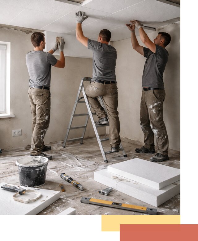 Утепление потолка пенопластом в Домодедово быстро и качественно